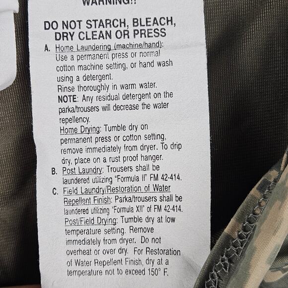 Military All Purpose GoreTex Trousers Size M Long Environmental Camouflage Camo - Picture 6 of 7